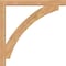 Ekena Millwork Thorton Block Smooth Bracket w/ Offset Brace, Western Red Cedar, 5 1/2"W x 44"D x 44"H BKT0604X44X44THR05SWR - alternate 3